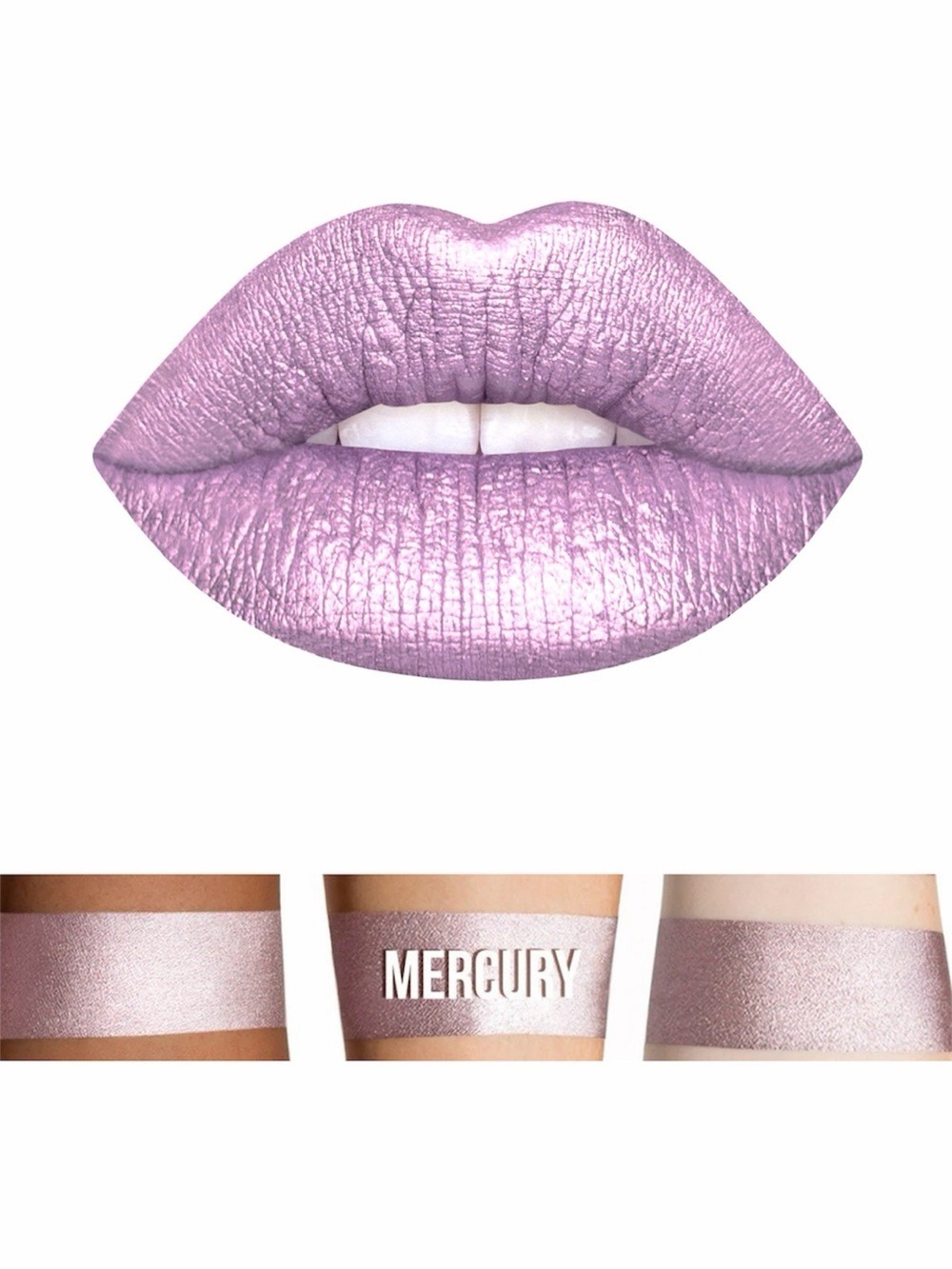 NWT Lime Crime Velvetines Liquid Matte Lipstick Mercury Metallic Vegan Rare